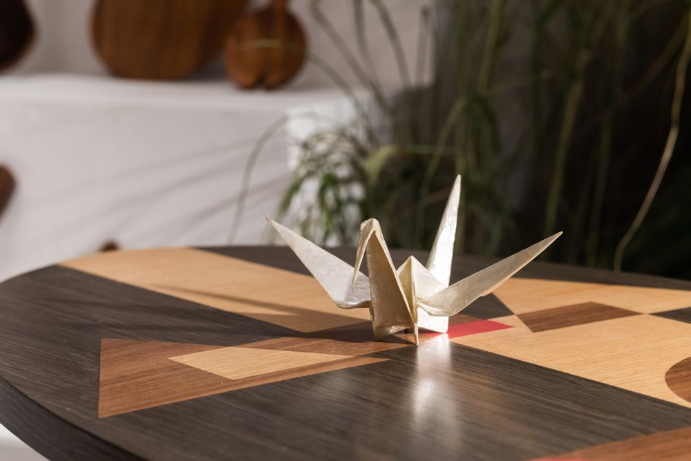 Decorative objects - STARWOOD Capiz Shell Tabletop Crane Origami - DESIGN PHILIPPINES OBJECTS