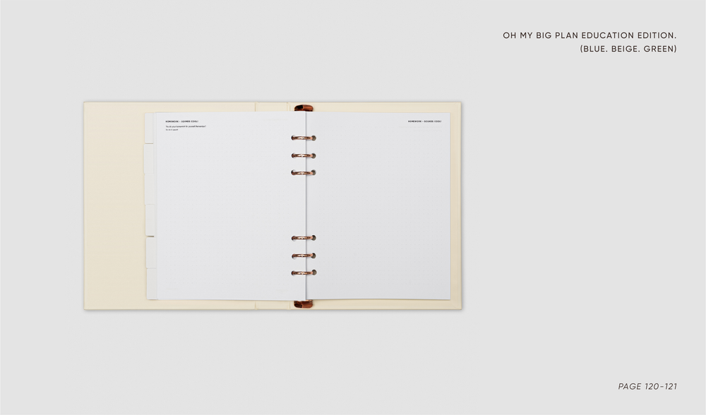 Stationery - OH MY BIG PLAN Education Edition planner BLUE - OH MY BIG PLAN