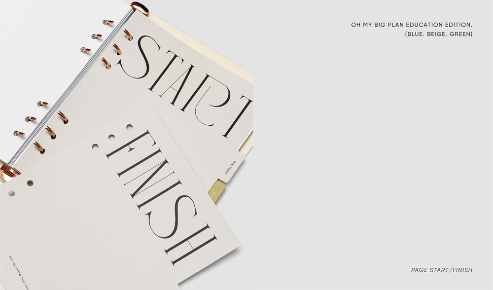 Stationery - OH MY BIG PLAN Education Edition planner BLUE - OH MY BIG PLAN