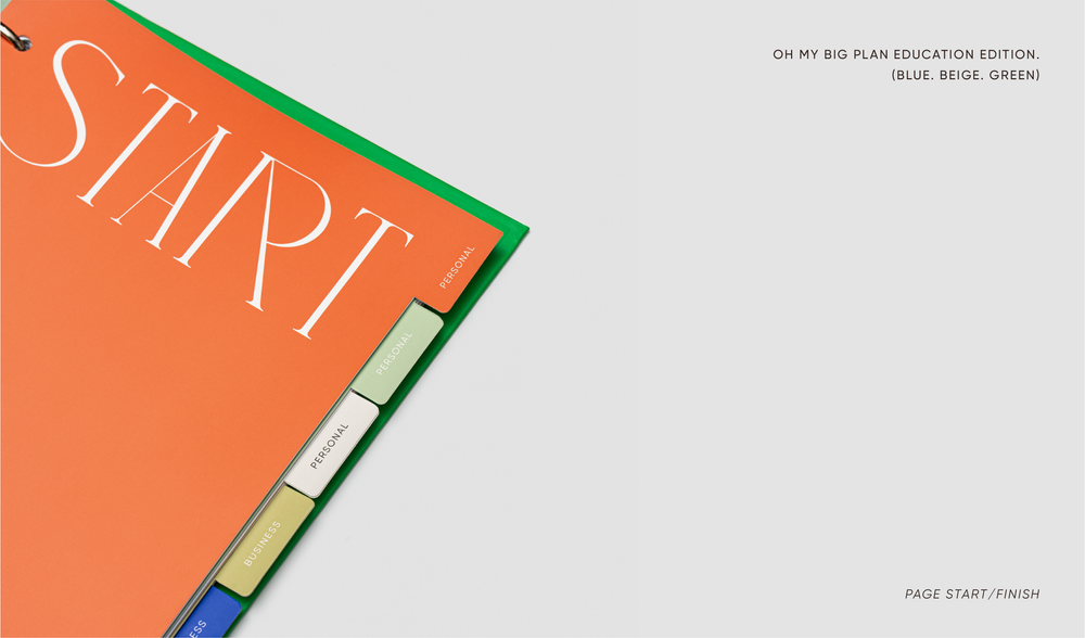 Stationery - OH MY BIG PLAN Education Edition planner BLUE - OH MY BIG PLAN