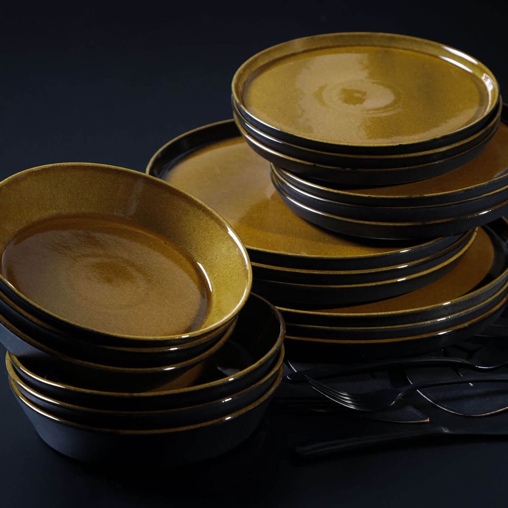 Decorative objects - NEO STONEWARE AMBAR DINNER PLATE - PORTO BRASIL CERÂMICA