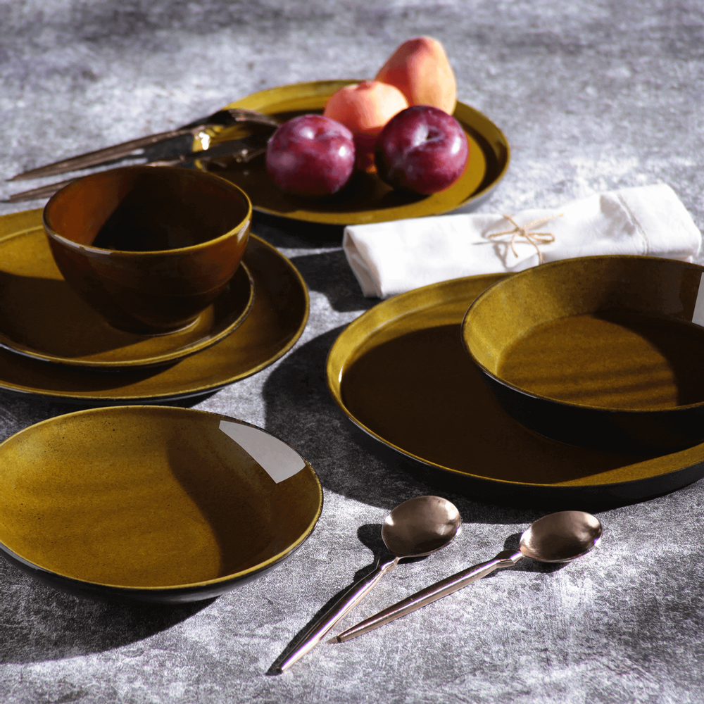 Decorative objects - NEO STONEWARE AMBAR DINNER PLATE - PORTO BRASIL CERÂMICA