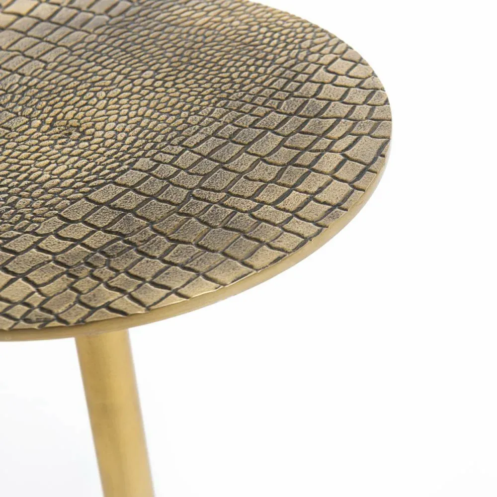 Tables basses - Table d'appoint Croco - Laiton - BAZAR BIZAR LIVING