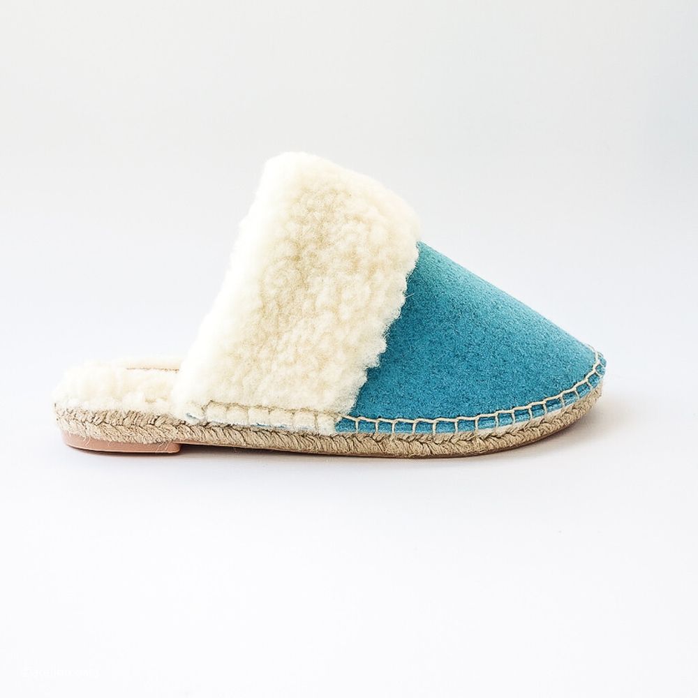 Chaussures - Pantoufles Eco turquoise - ATELIER COSTÀ