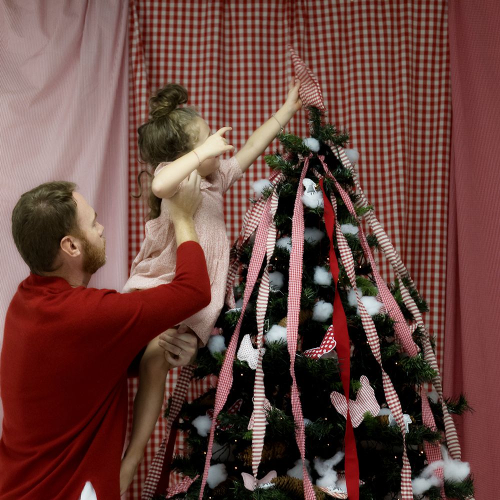 Other Christmas decorations - LASTAR - New textile Christmas Tree Tip and Base Cover - MISCIMU' AMICI DI STOFFA