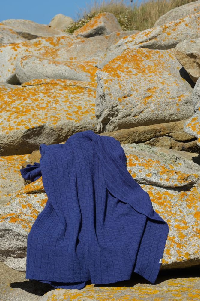 Fabric cushions - Merino wool cushions knitted in France, Vallon collection - AS'ART A SENSE OF CRAFTS