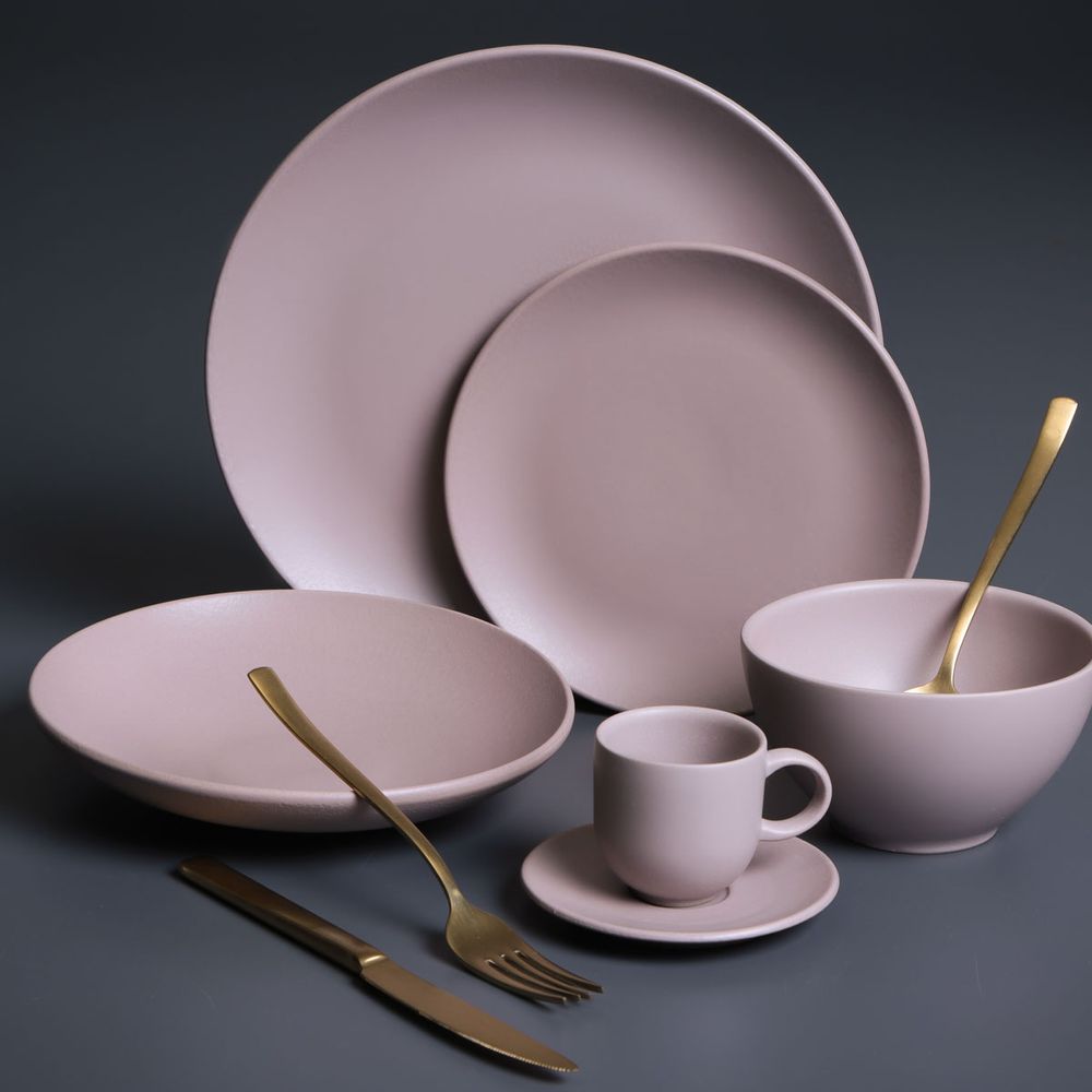 Everyday plates - STONEWARE MAHOGANY COUP DINNER PLATE - PORTO BRASIL CERÂMICA