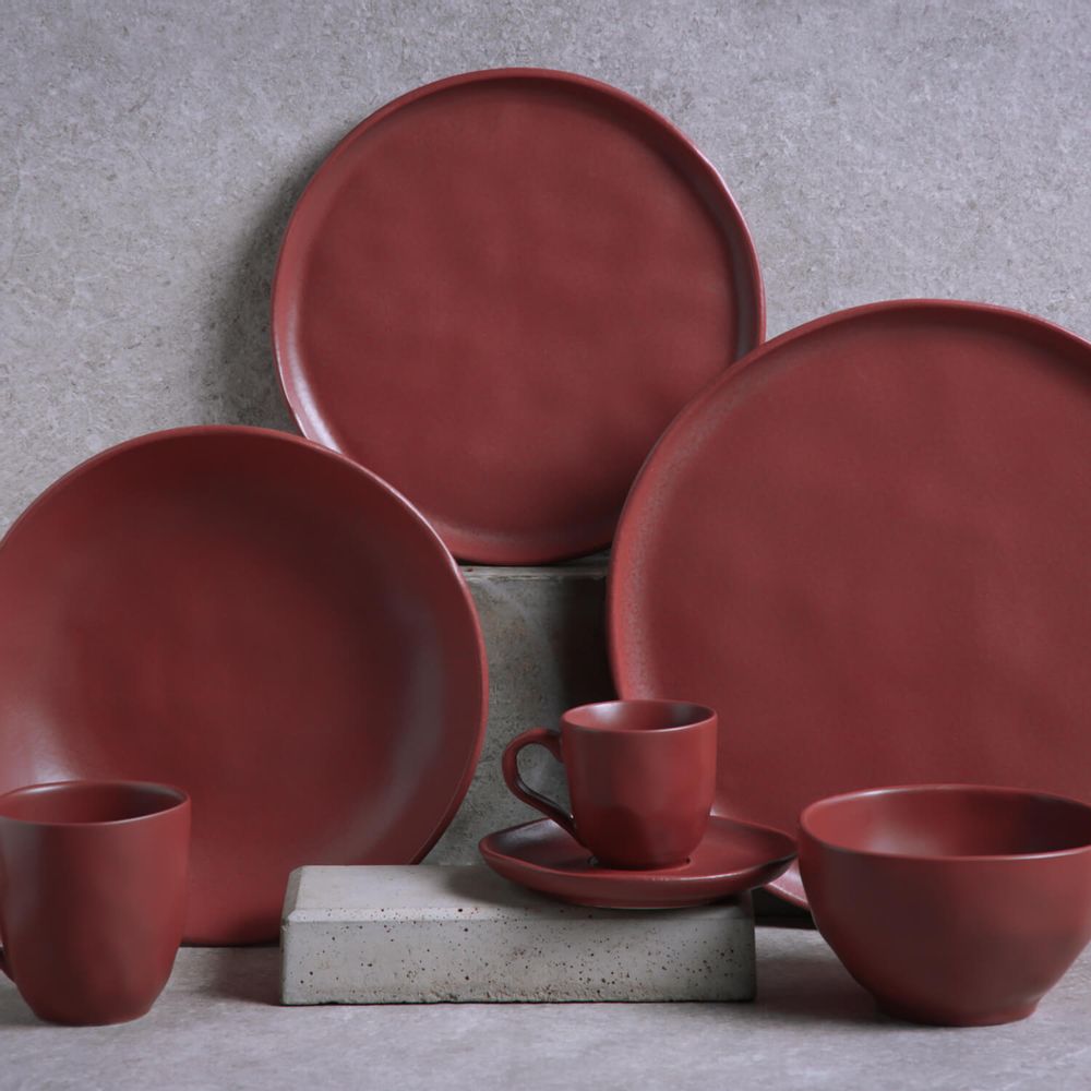Everyday plates - BIO STONEWARE BERRY DINNER PLATE - PORTO BRASIL CERÂMICA