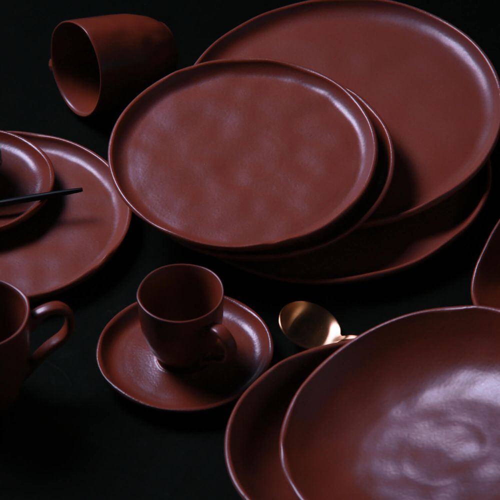 Everyday plates - BIO STONEWARE BERRY DINNER PLATE - PORTO BRASIL CERÂMICA