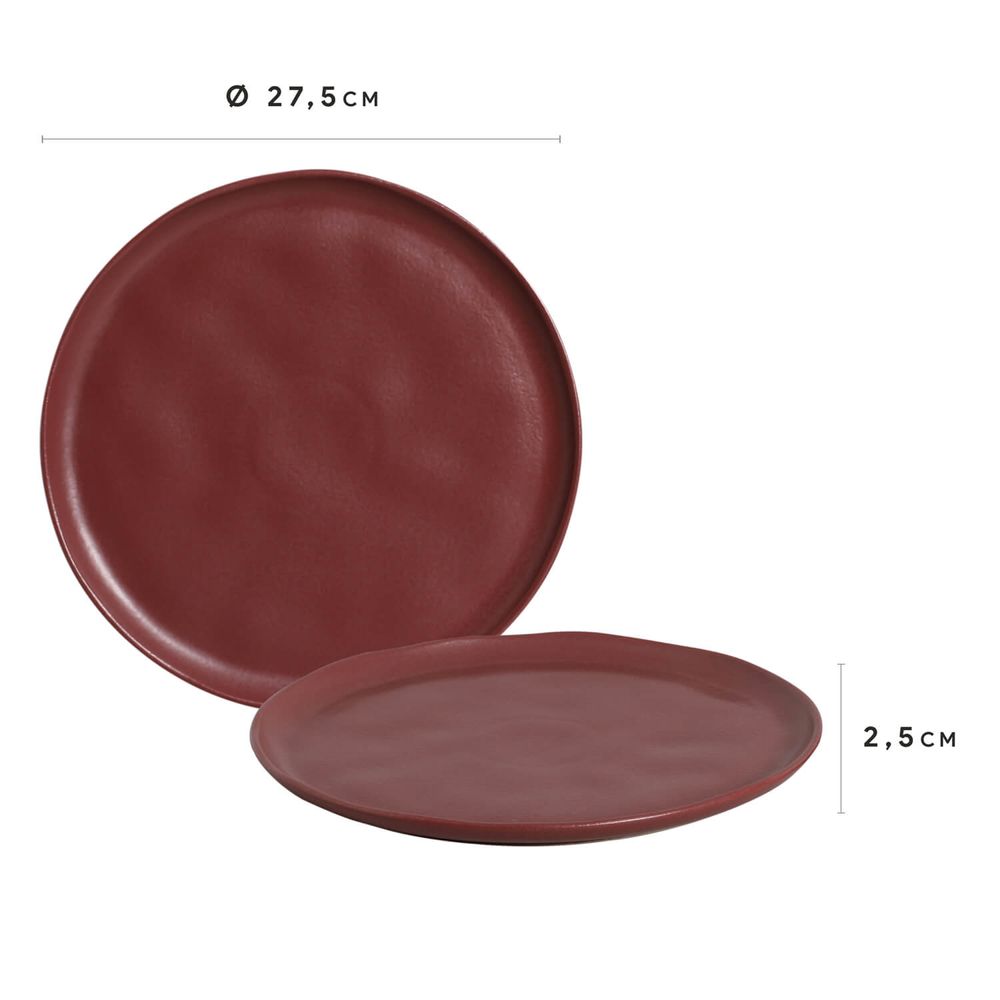 Everyday plates - BIO STONEWARE BERRY DINNER PLATE - PORTO BRASIL CERÂMICA