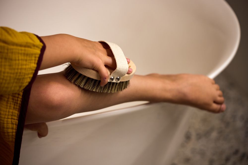 Meubles pour salle de bain - BROSSE POUR LE CORPS À MASSAGE À SEC - DOUCE - I LOVE GRAIN