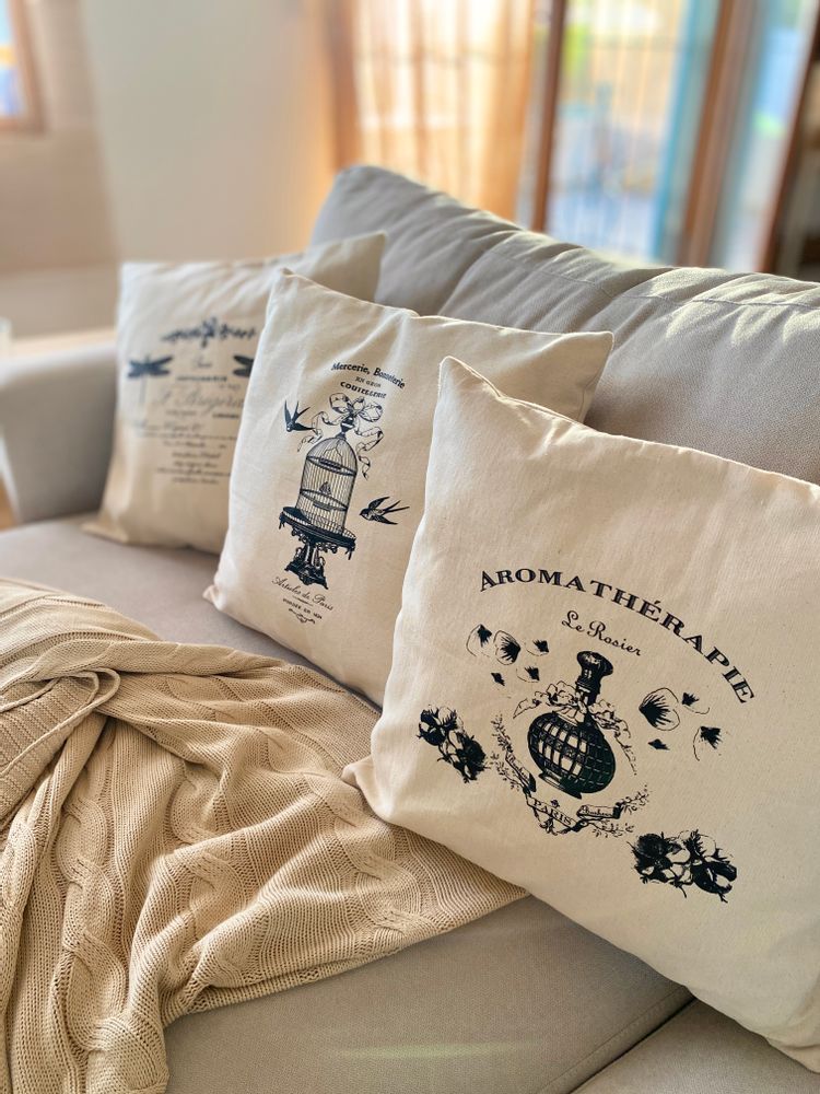 Coussins textile - Les coussins coton "Vintage prints " - ATELIER COSTÀ