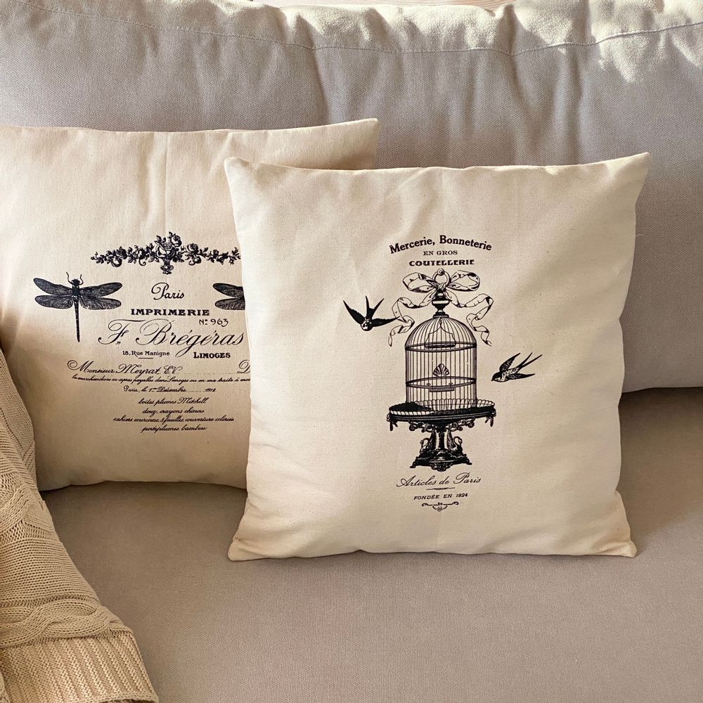 Coussins textile - Les coussins coton "Vintage prints " - ATELIER COSTÀ