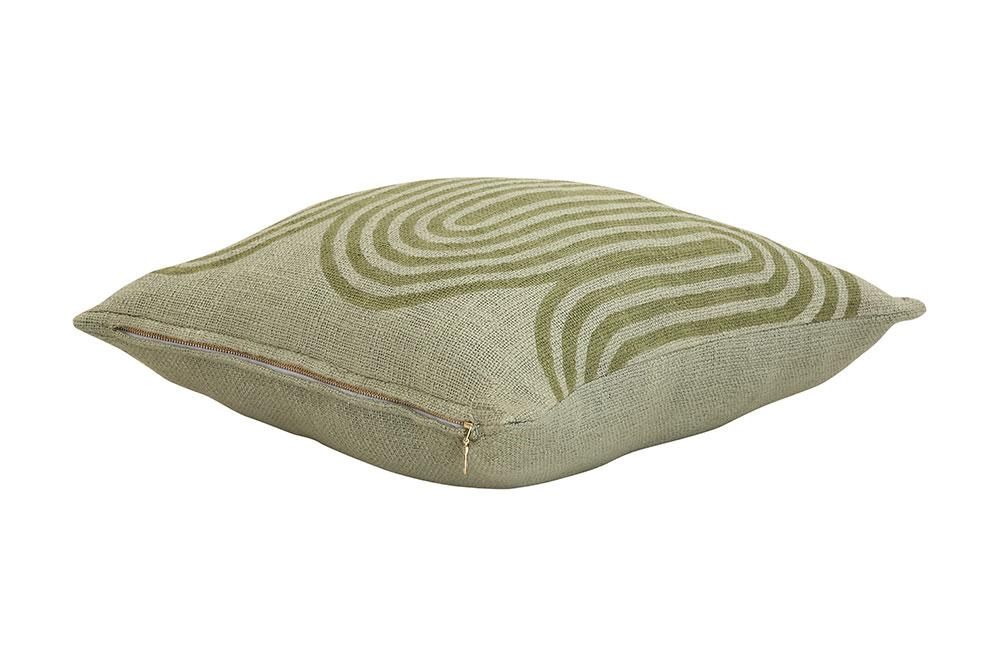 Couettes et oreillers - Coussin décoratif en forme de vagues, 18 x 18 pouces - CASA AMAROSA