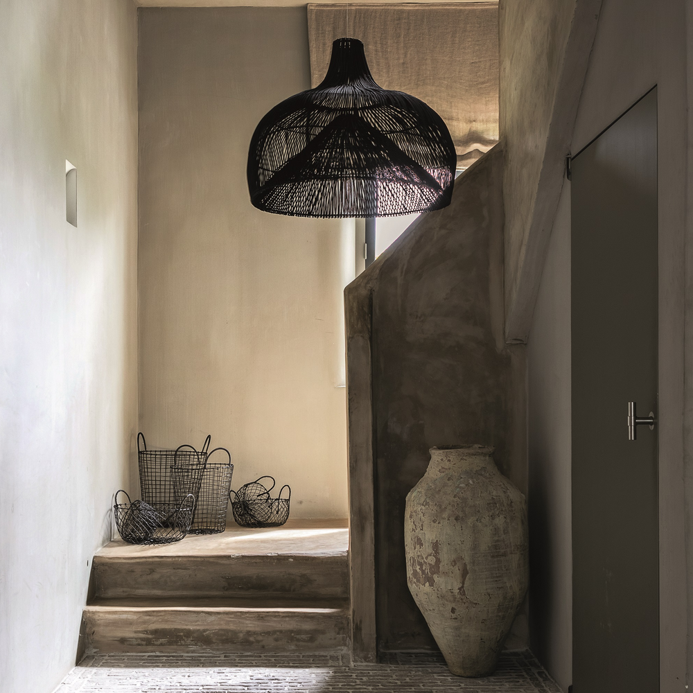 Decorative objects - Hanging light rattan black Maggie M - EARTHWARE