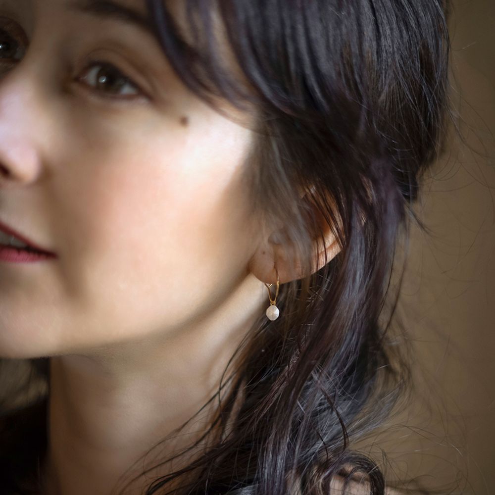 Gifts - Sunset PM hoop earrings - YOLAINE GIRET