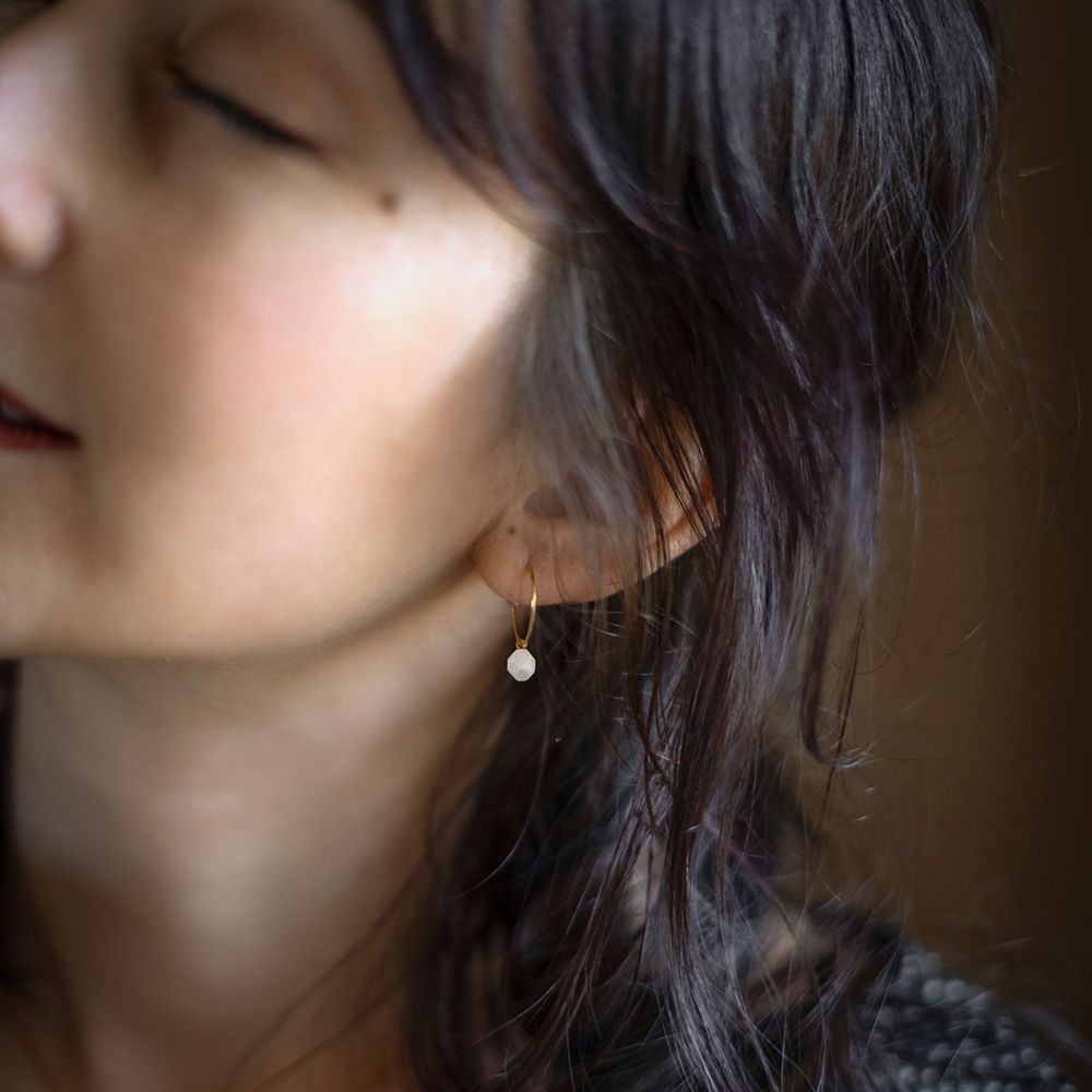 Gifts - Sunset PM hoop earrings - YOLAINE GIRET