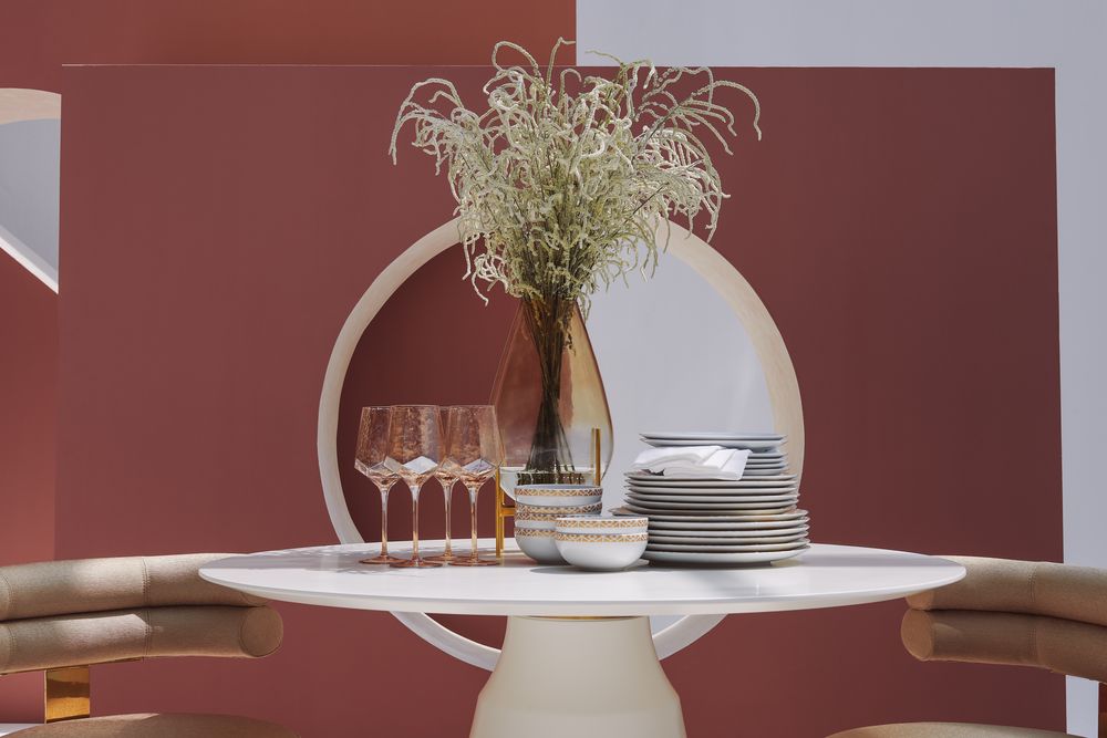 Assiettes au quotidien - Lot d'assiettes et bols en porcelaine - AURA LIVING