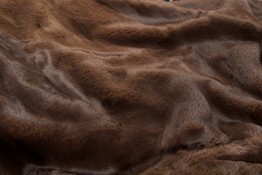 Garden textiles - Fox - Faux fur Plaid - DECKENKUNST MANUFAKTUR GERMANY