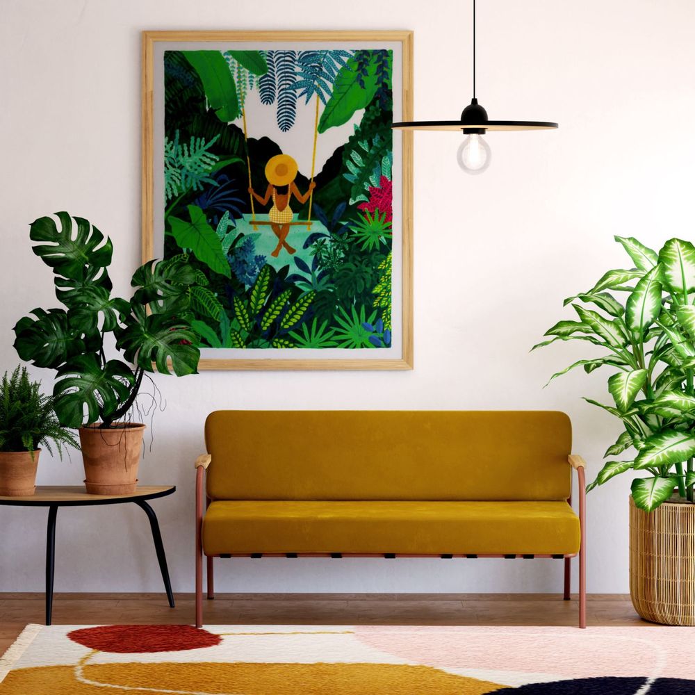 Office furniture and storage - Barnabé 2 seater retro interior sofa - LES GAMBETTES