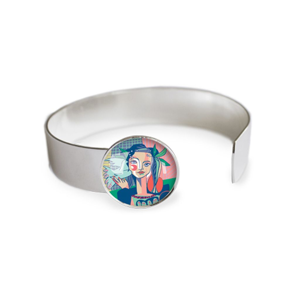 Bijoux - Medium bangle finishing touch all silver 925 Les Parisiennes Picasso - LES JOLIES D'EMILIE