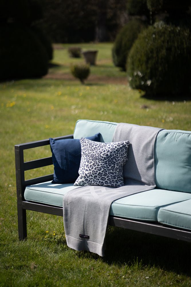 Throw blankets - Blanket Extrfine Merino Wool GREY HEATHER - LA MAISON DE LA MAILLE