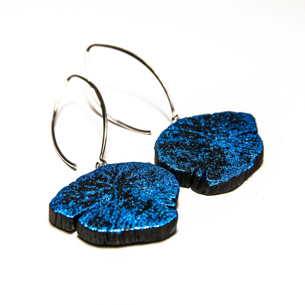 Jewelry - Earrings BLUE-KIN & BLUE-PALLA - CHARCOAL ESKIMEÏT