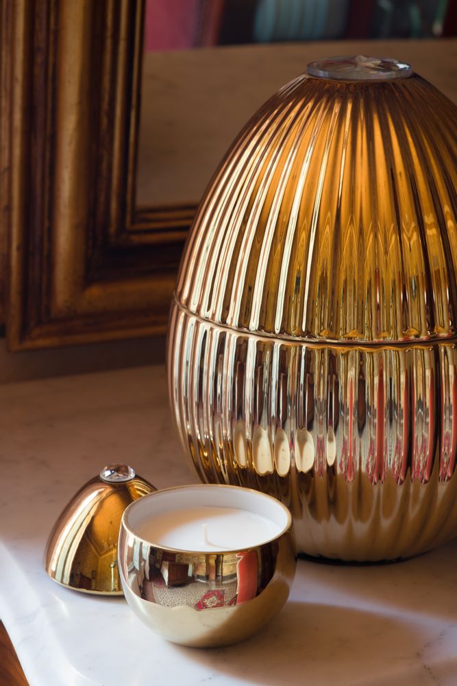 Cadeaux - BOUGIE CERAMICS CUIR - LADENAC MILANO