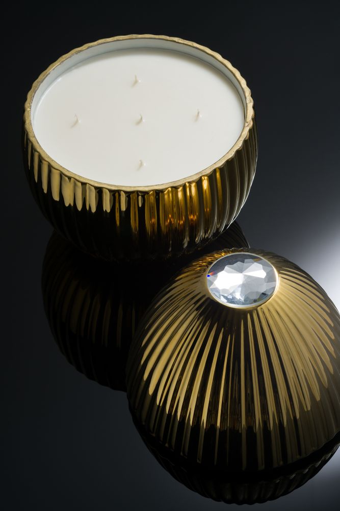 Cadeaux - BOUGIE CERAMICS CUIR - LADENAC MILANO