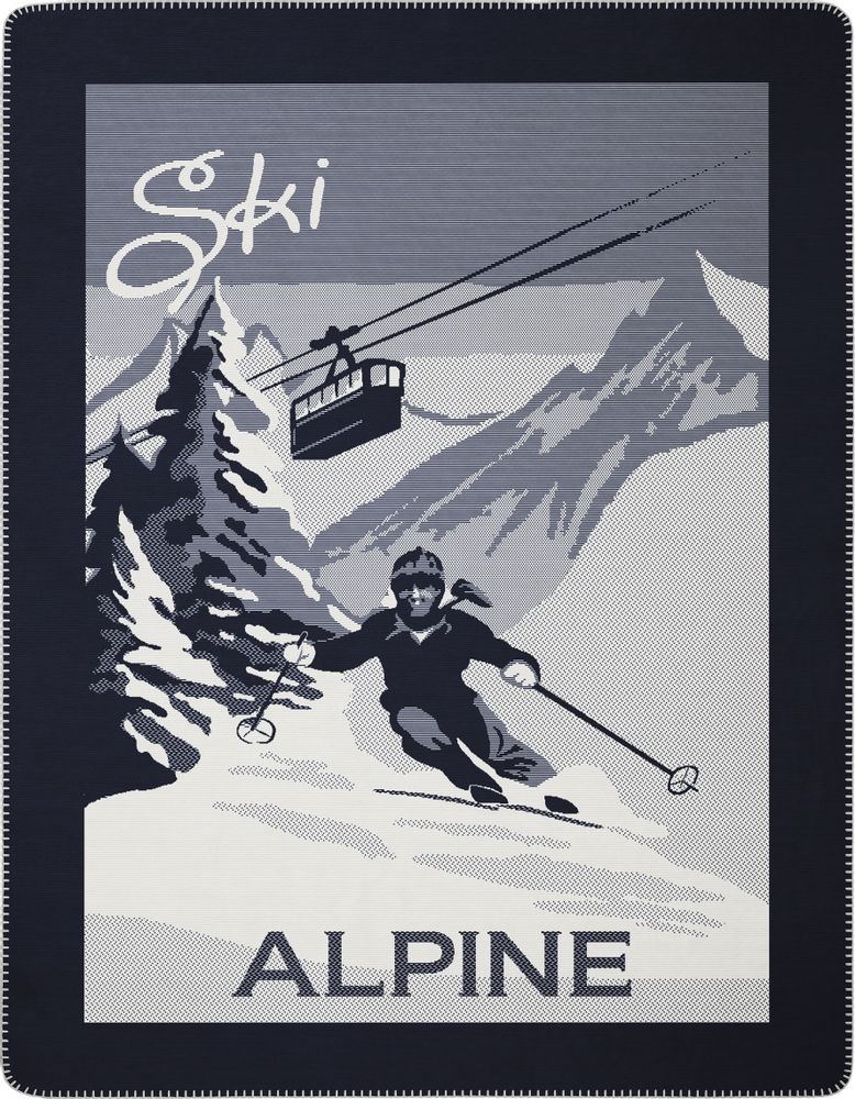 Throw blankets - Throw Ski Alpine - BIEDERLACK