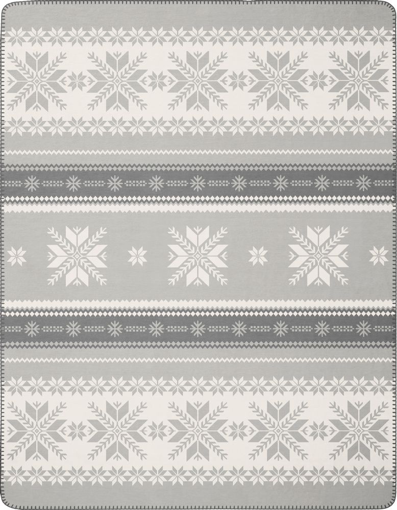 Throw blankets - Throw Snow Crystals - BIEDERLACK