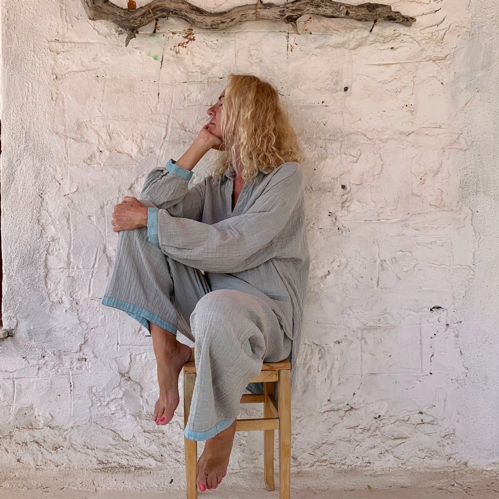 Homewear bien-être - Pantalon en mousseline - LOOM.IST