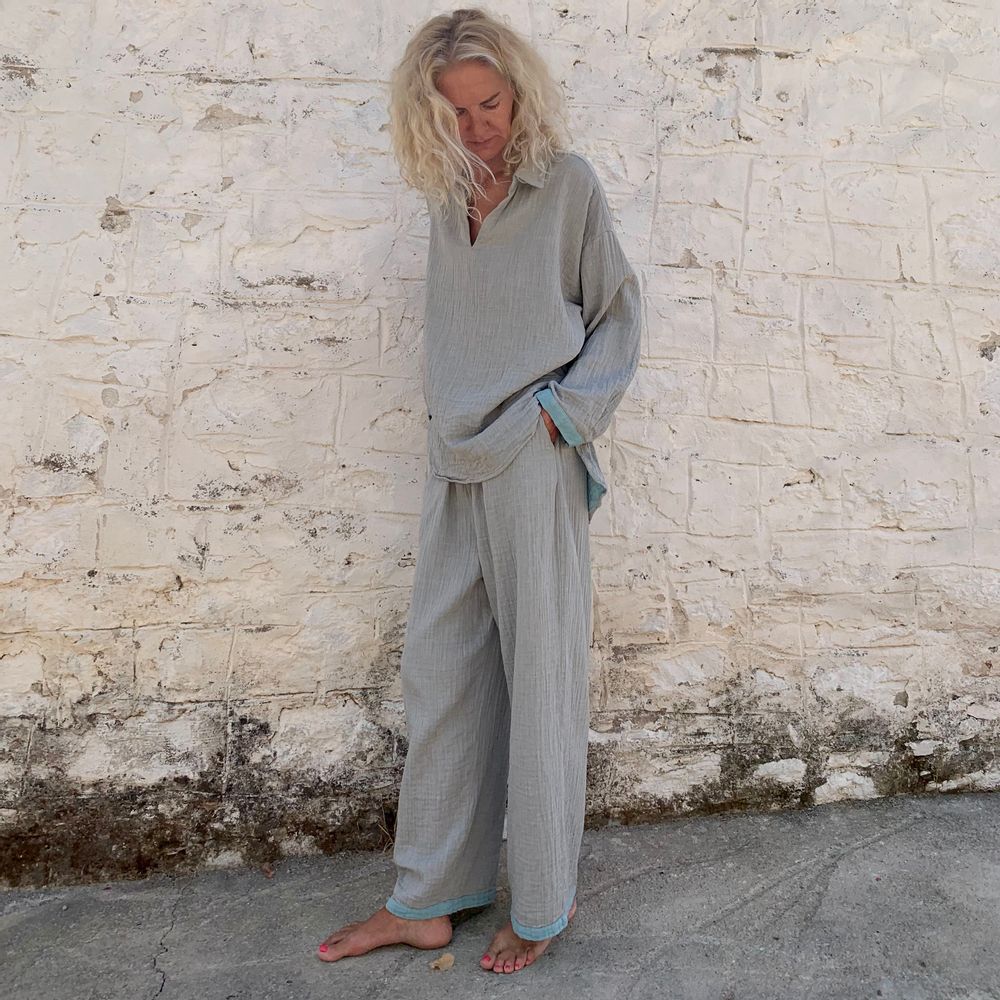 Homewear bien-être - Pantalon en mousseline - LOOM.IST