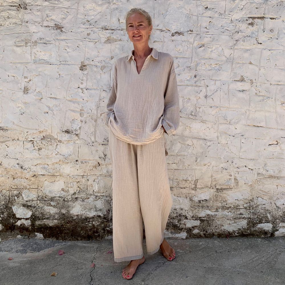 Homewear bien-être - Pantalon en mousseline - LOOM.IST