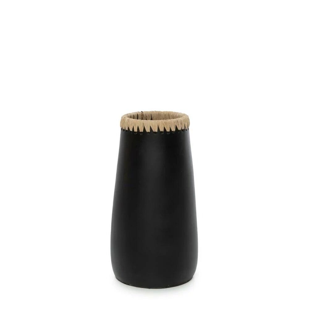 Vases - The Sneaky Vase - Black Natural - M - BAZAR BIZAR LIVING