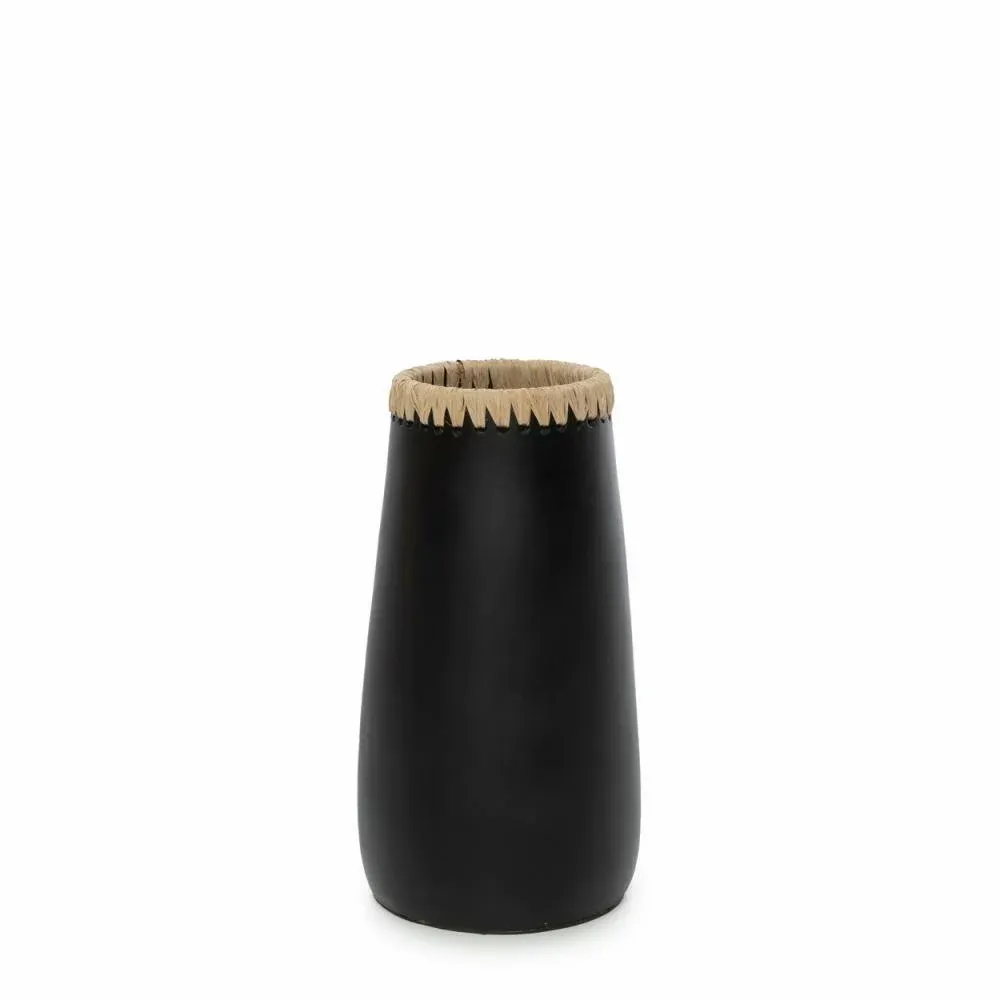 Vases - The Sneaky Vase - Black Natural - M - BAZAR BIZAR LIVING