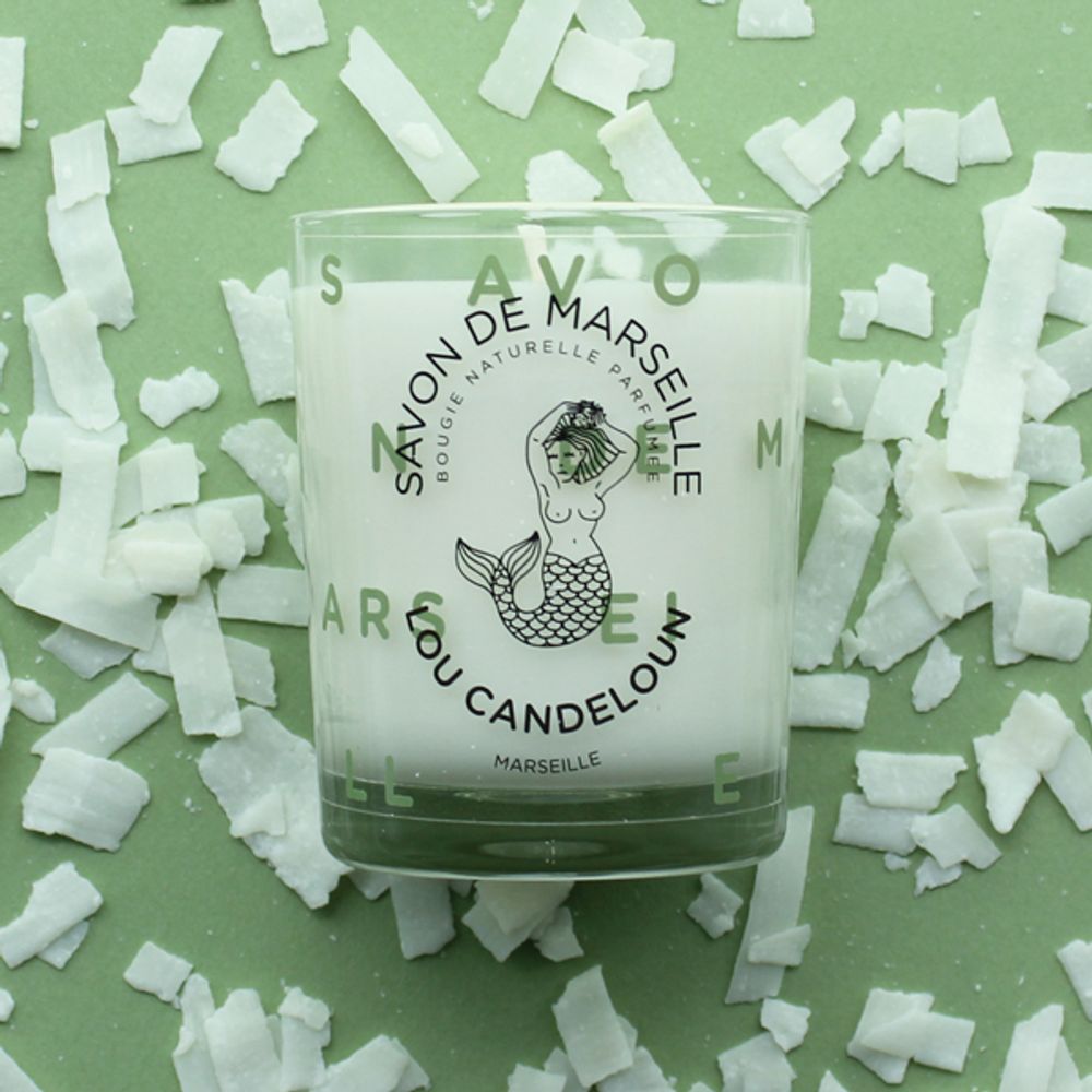 Bougies - Bougie parfumée "Savon de Marseille" 150g - LOU CANDELOUN
