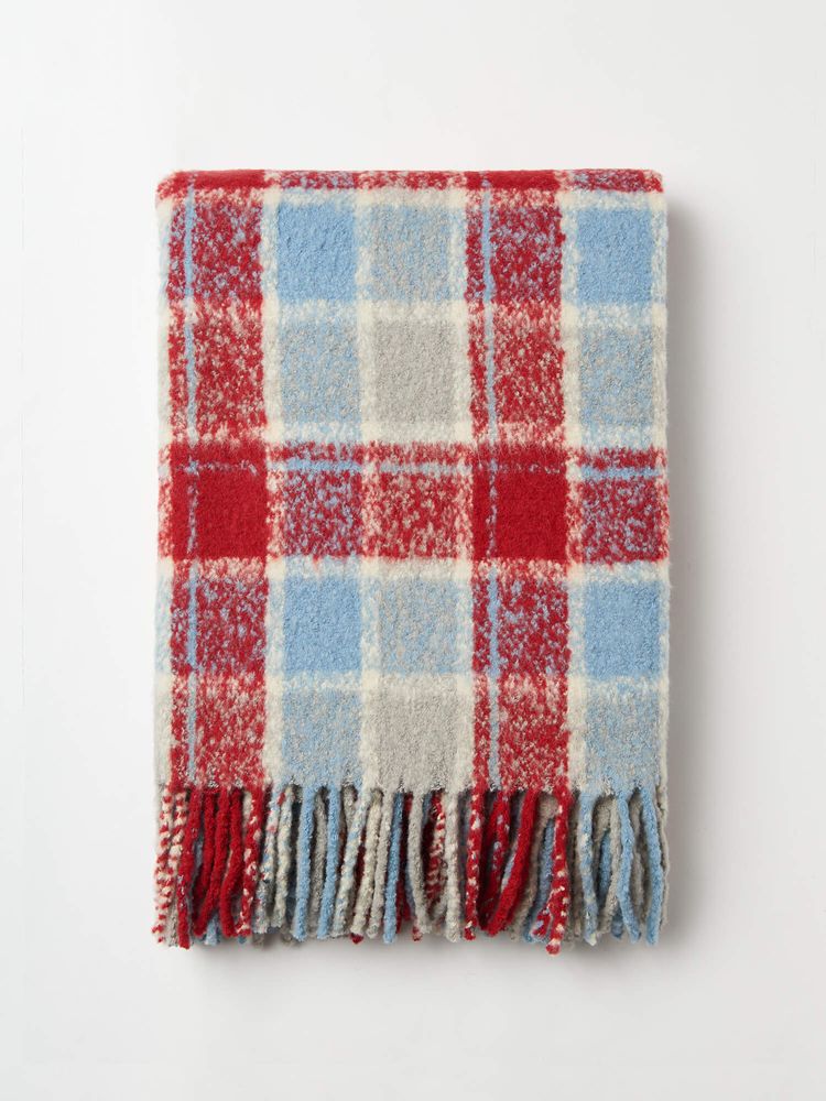 Cadeaux - Couverture en Bouclé Check - BUREL FACTORY