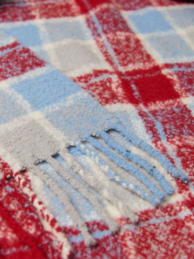 Cadeaux - Couverture en Bouclé Check - BUREL FACTORY