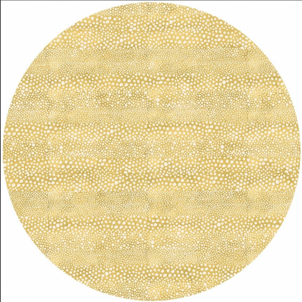 Dining Tables - Pebble Round Lacquer Placemat in Gold - 1 Each - CASPARI