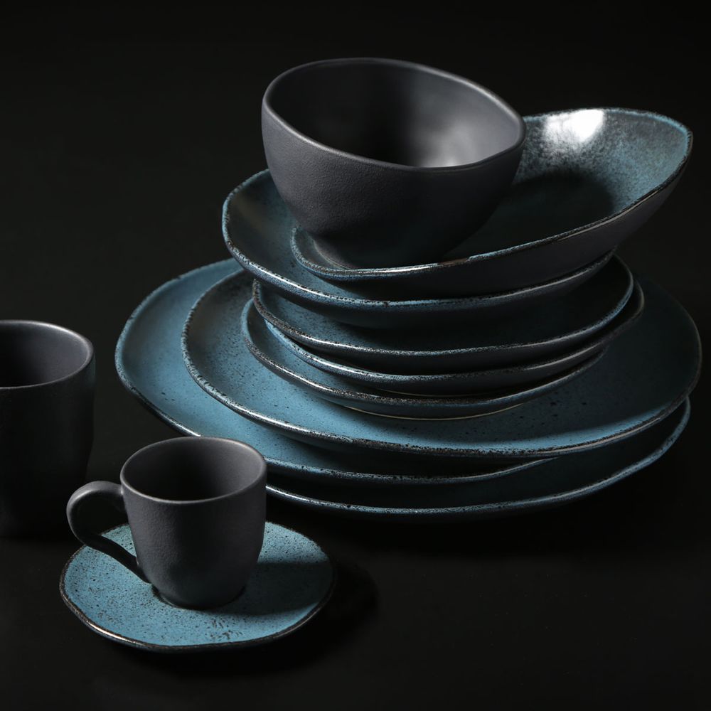 Everyday plates - ORGÂNICO STONEWARE PETROLEUM DINNER PLATE - PORTO BRASIL CERÂMICA