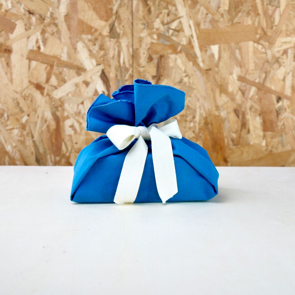 Fabrics - Reusable blue gift wrap made in France and made of cotton - NILE® - NILE
