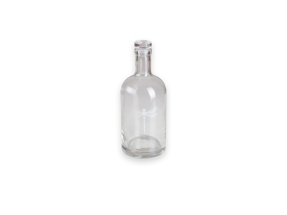 Art glass - Odonata - Bottle - DRAGONFLY