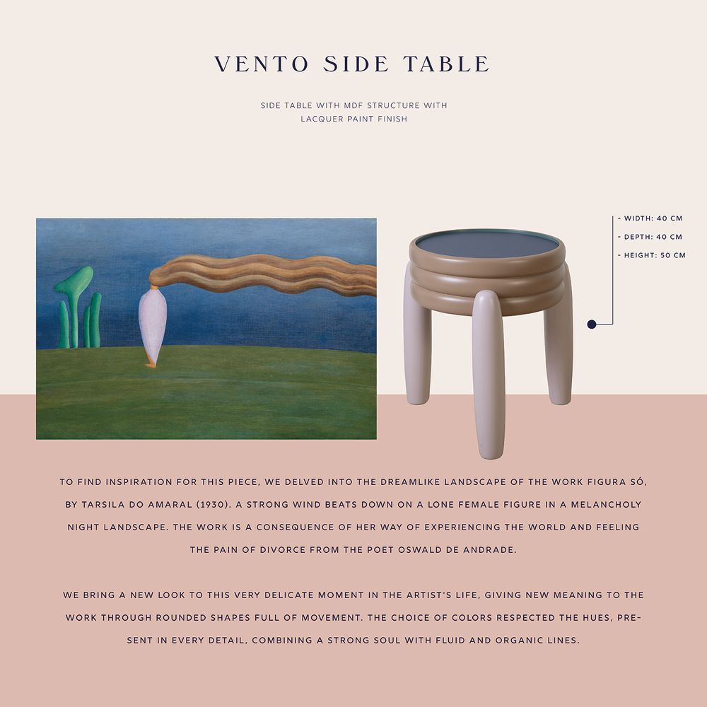 Other tables - Vento Side Table - ESTÚDIO MAIS ALMA