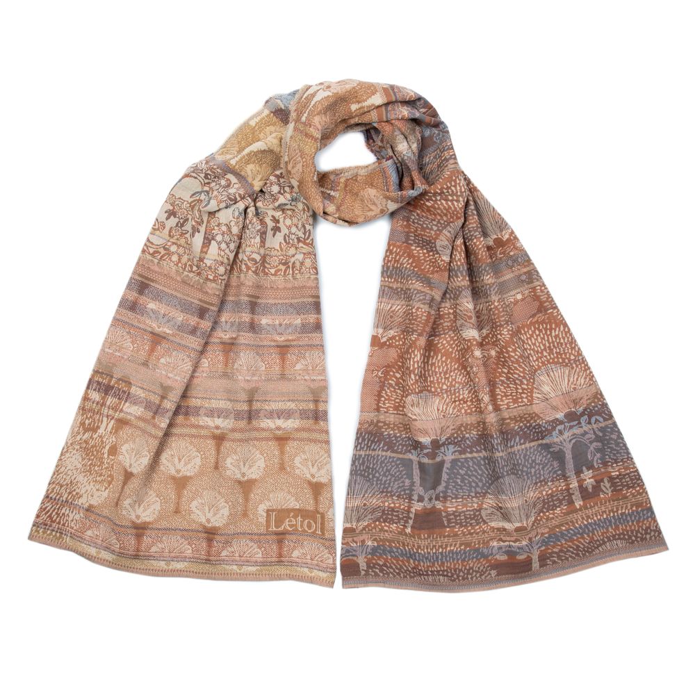 Foulards et écharpes - Létol, étole en coton bio de fabrication française -modèle Hector - LÉTOL , MANUFACTURE FRANÇAISE D'ÉTOLES