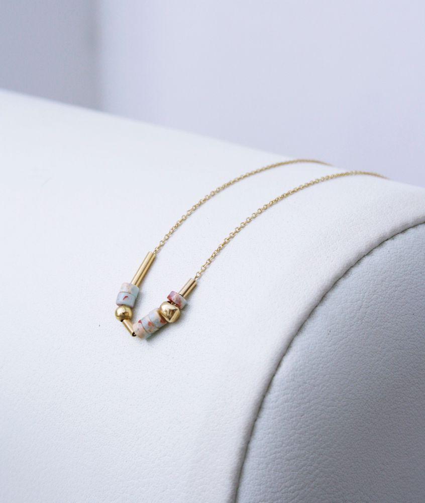 Bijoux - Collier de perles d'amazonite - ESSYELLO