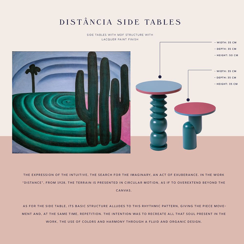 Other tables - Distância Side Table (small) - ESTÚDIO MAIS ALMA