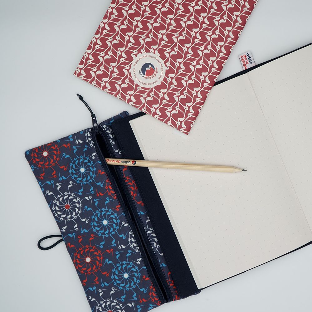 Papeterie - Carnet - trousse - CréA5 - ADELE DE LA CIGOGNE