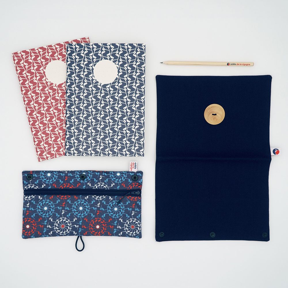 Papeterie - Carnet - trousse - CréA5 - ADELE DE LA CIGOGNE