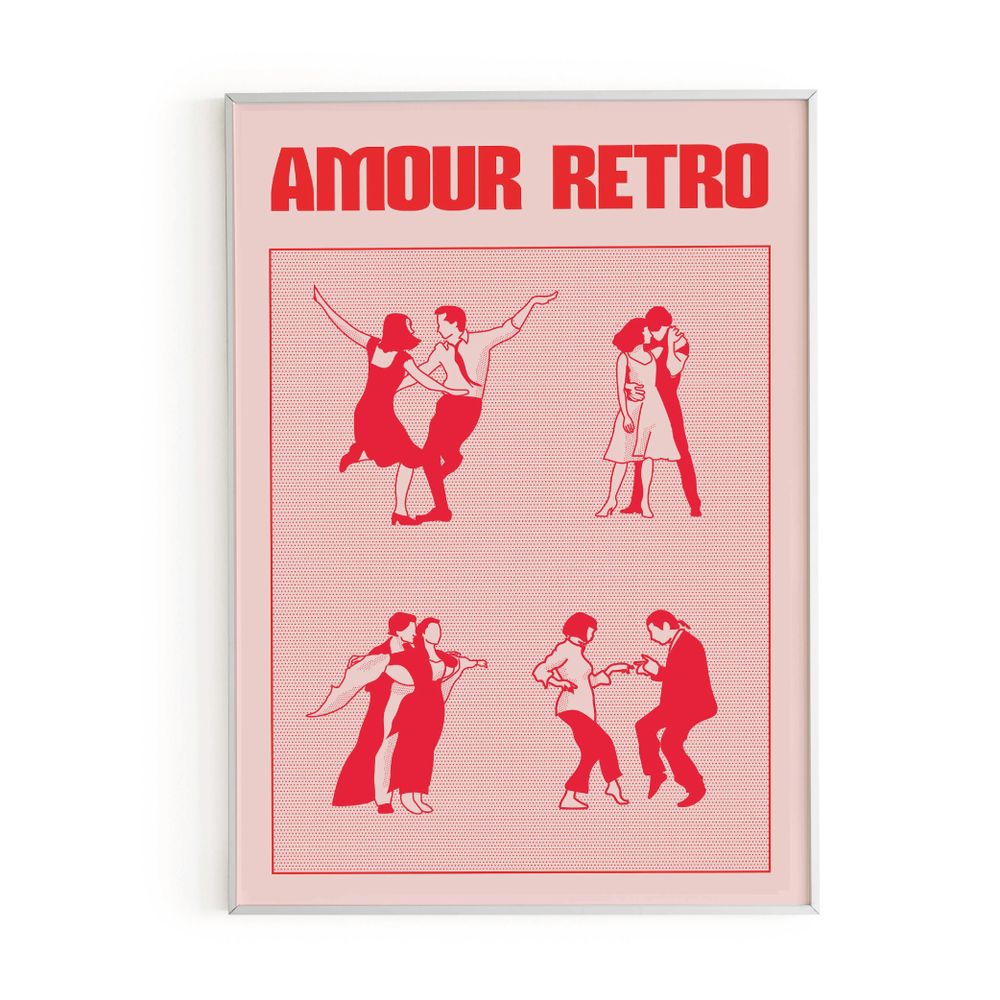 Affiches - Affiche Amour Rétro - Décoration murale - PIPLET PAPER